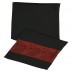 Silk Border Stole -Black Silk Border Stole -Black